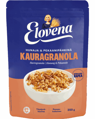 Elovena Kauragranola Hunaja & pekaanipähkinä