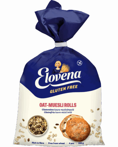 Elovena Gluteenittomat kaura-myslisämpylät