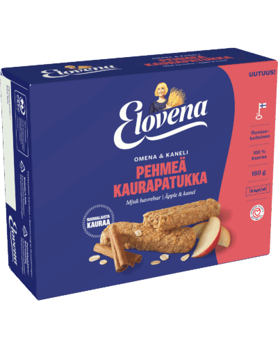 Elovena pehmeä kaurapatukka omena & kaneli